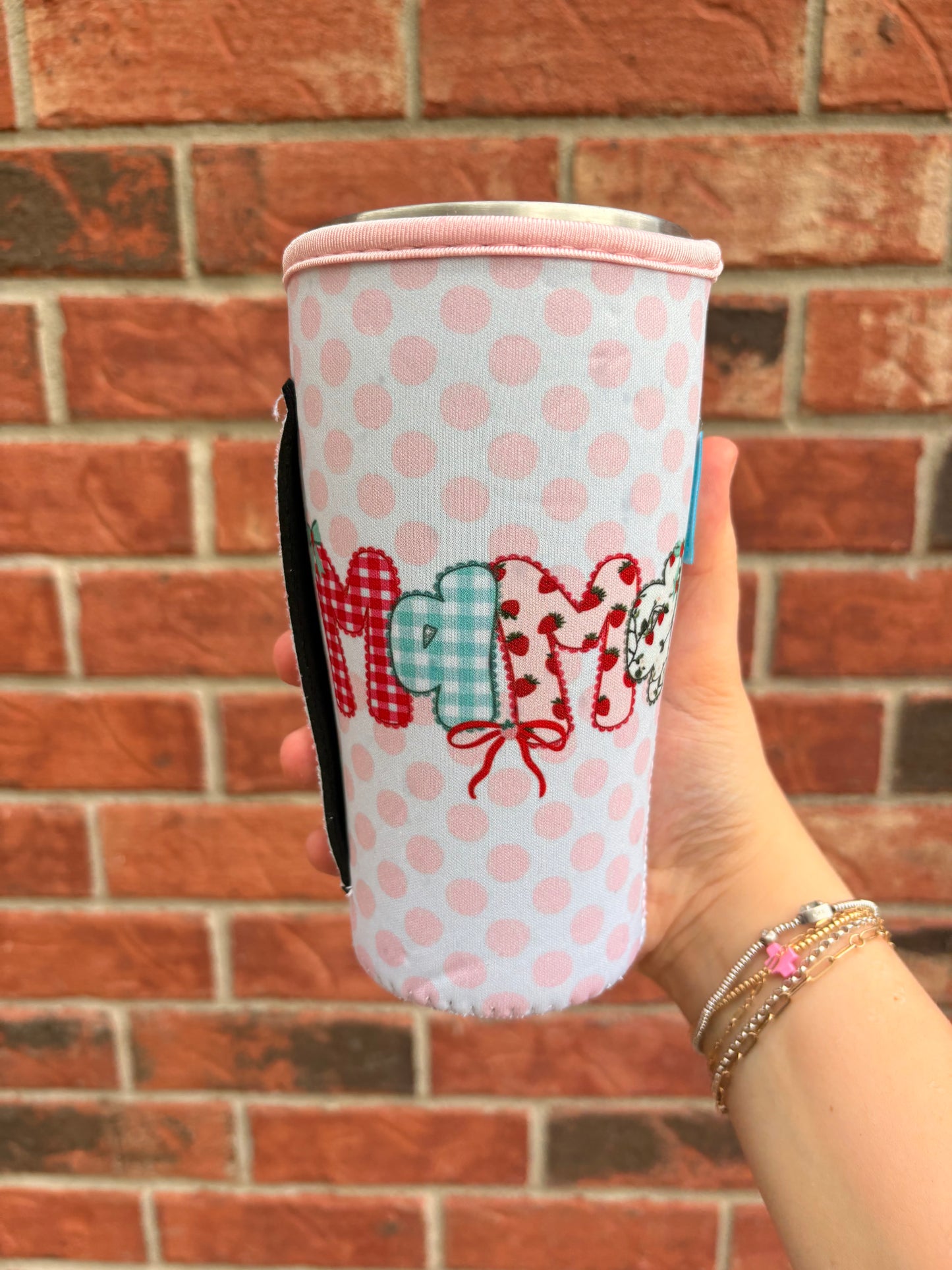 MAMA PEACH POLKA DOTS | TEA SIZED 32oz