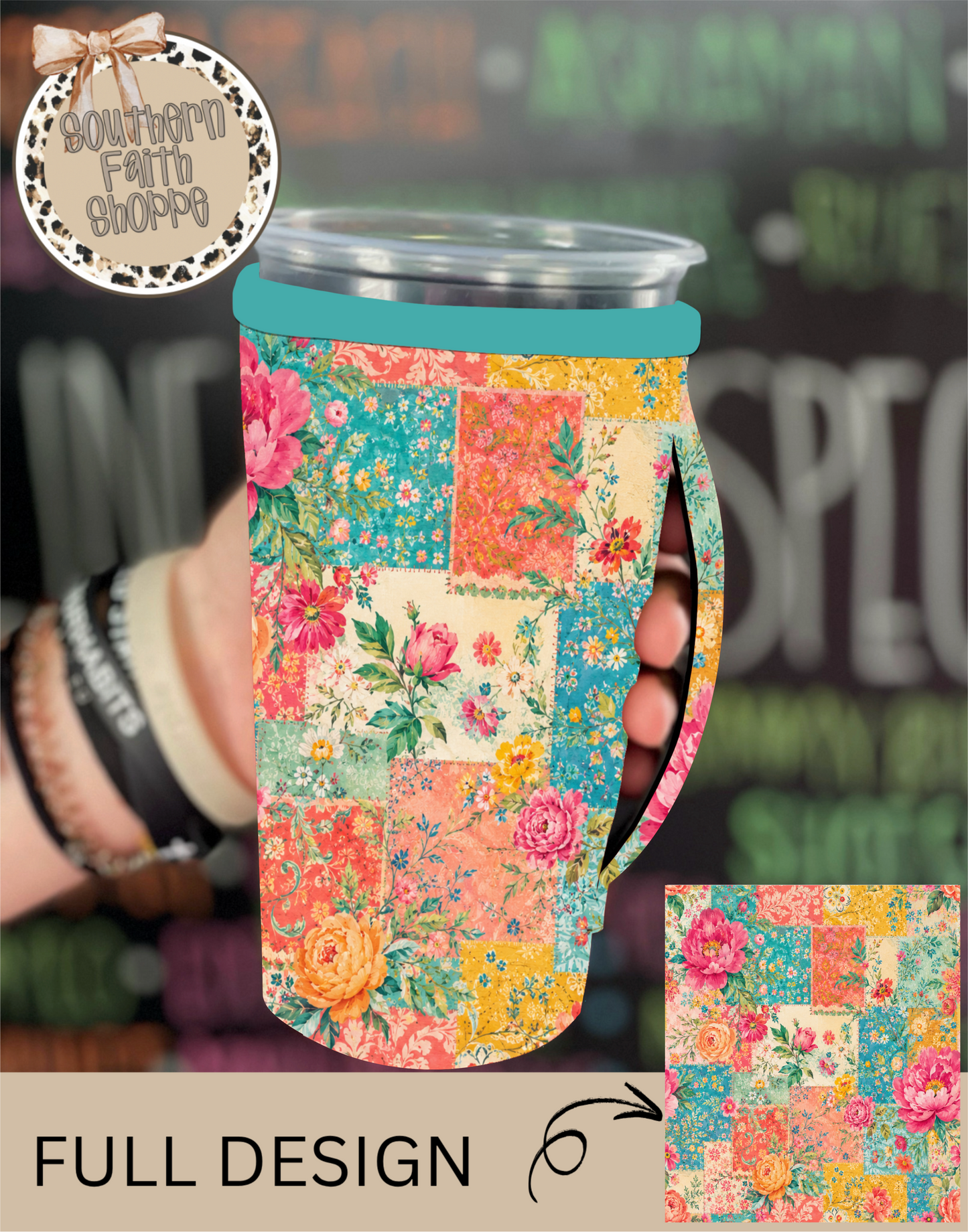 PATCHWORK PETALS | TEA SIZED 32oz