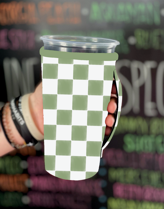 GREEN CHECKERED | 32oz KOOZIE