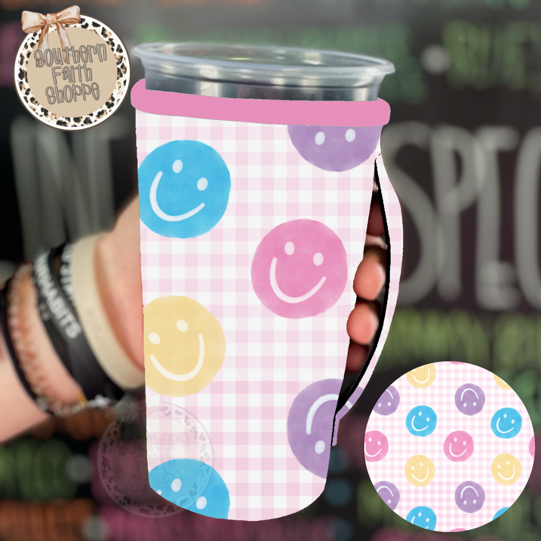Pink Gingham Smiles (Tea Cup Sized)