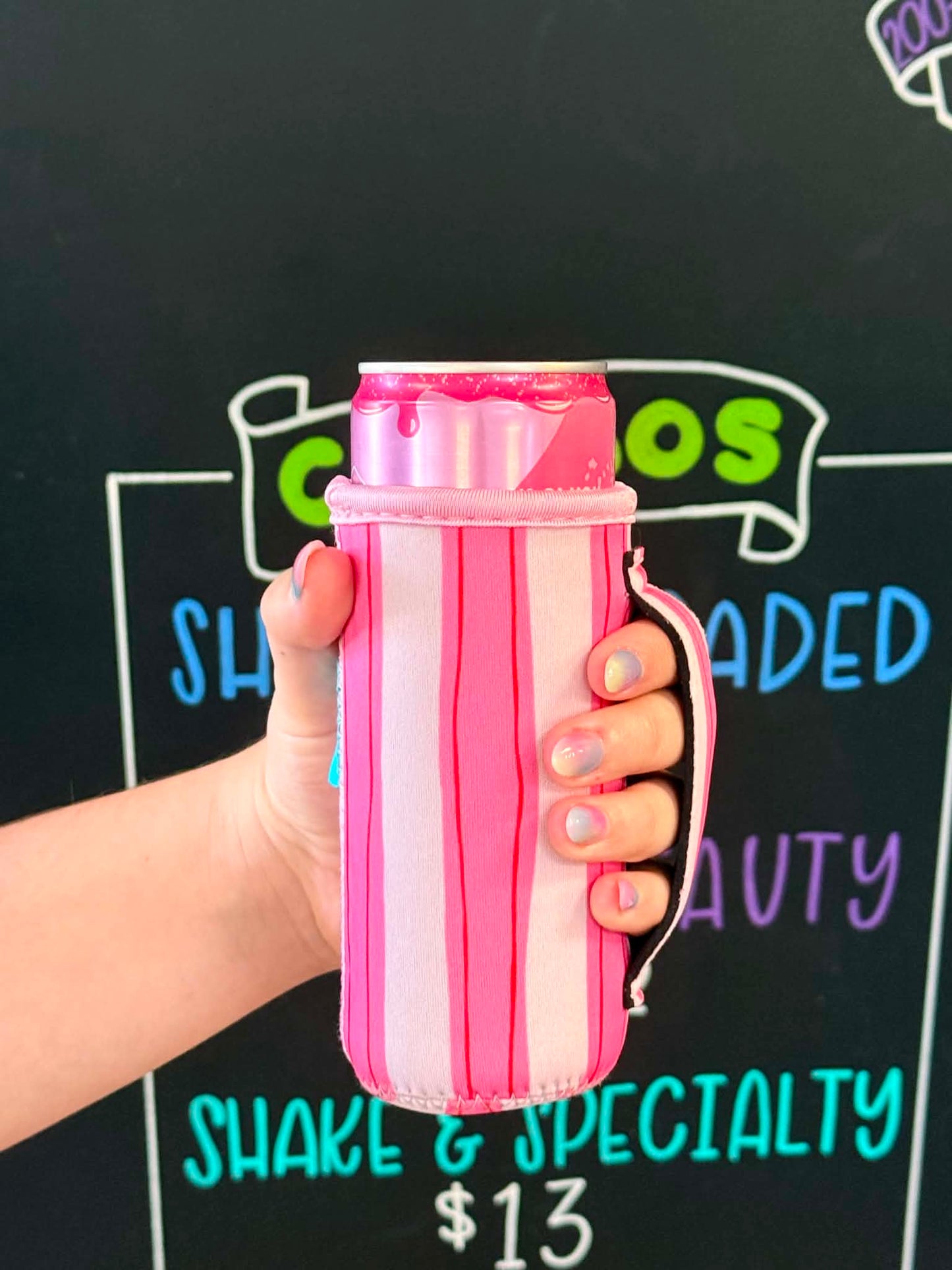 PINK LEMONADE STRIPE | SLIM CAN KOOZIE