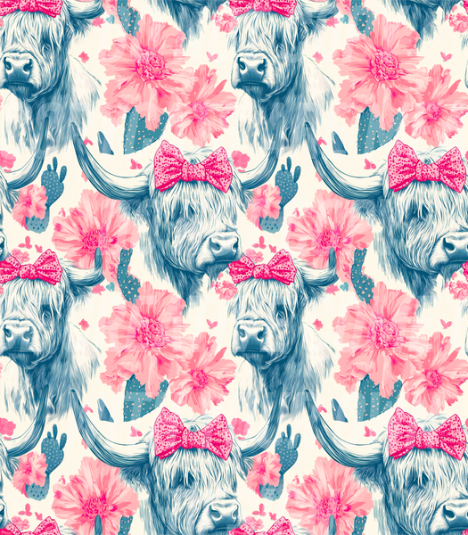 Cows and cactus (Tea Cup Sized)
