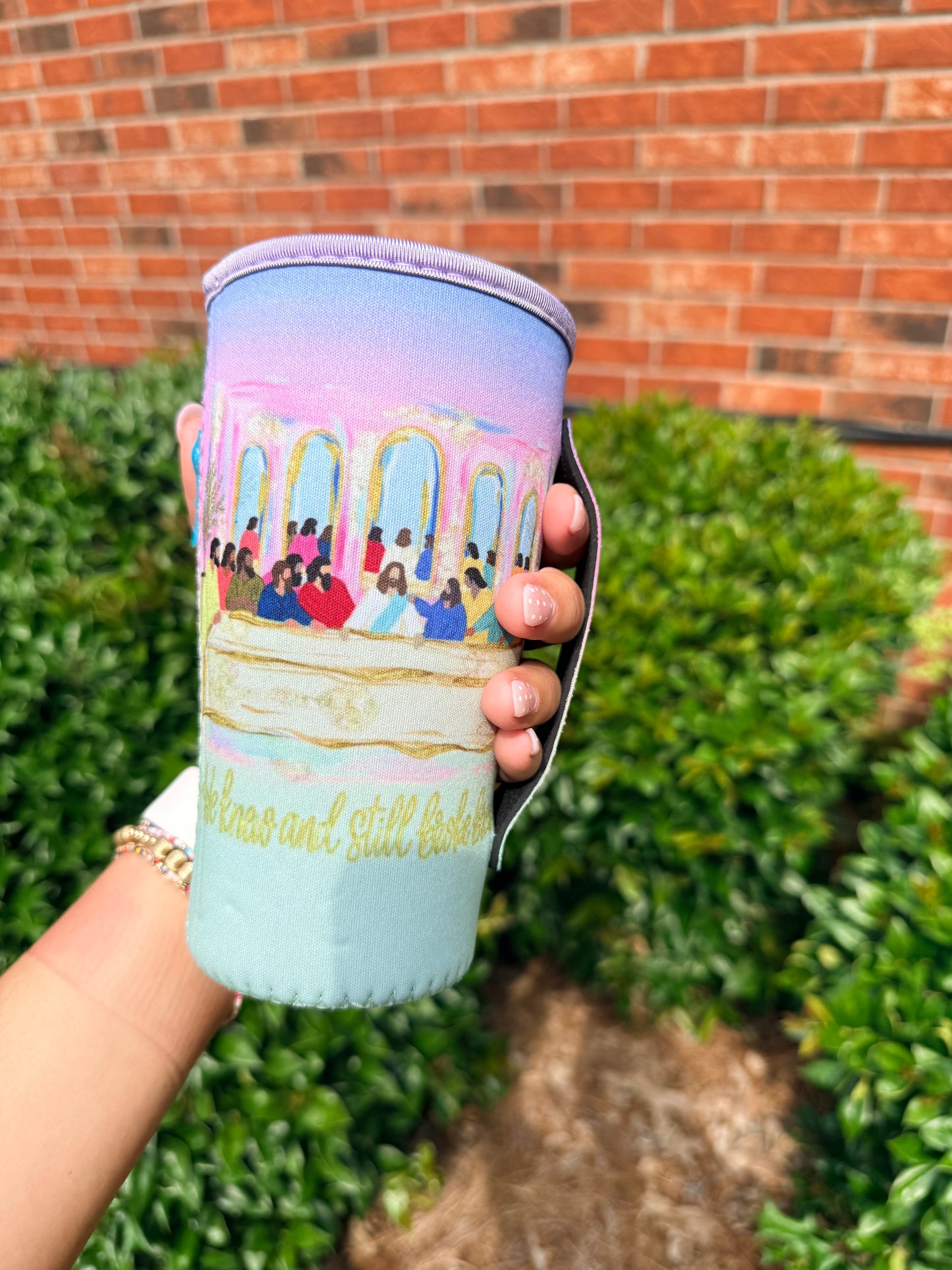 HE KNOWS AND STILL BROKE BREAD | 32oz KOOZIE