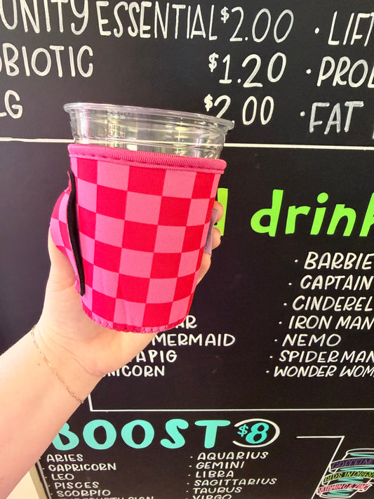 Pink Checkers (Shake Cup Sized)