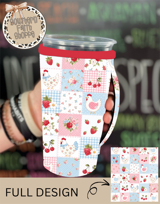 PATCHWORK CHICKENS | TEA SIZED 32oz