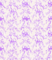 Lavender Toile w/bows (Tea Cup Sized)
