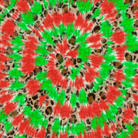 Christmas leopard tie dye (Tea Cup Sized)