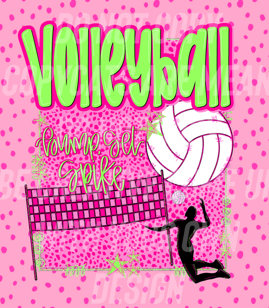 Neon Volleyball (Tea Cup Sized