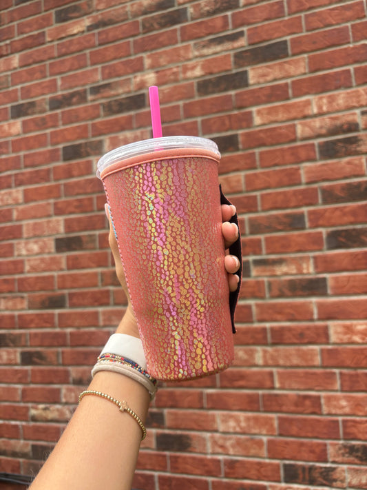 ELECTRIC PEACH | METALLIC 32oz KOOZIE