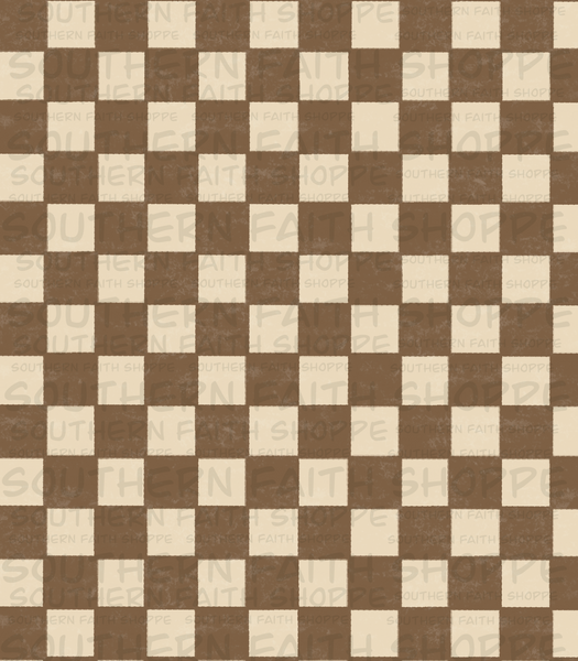 Neutral Checkers (Tea Cup Sized)