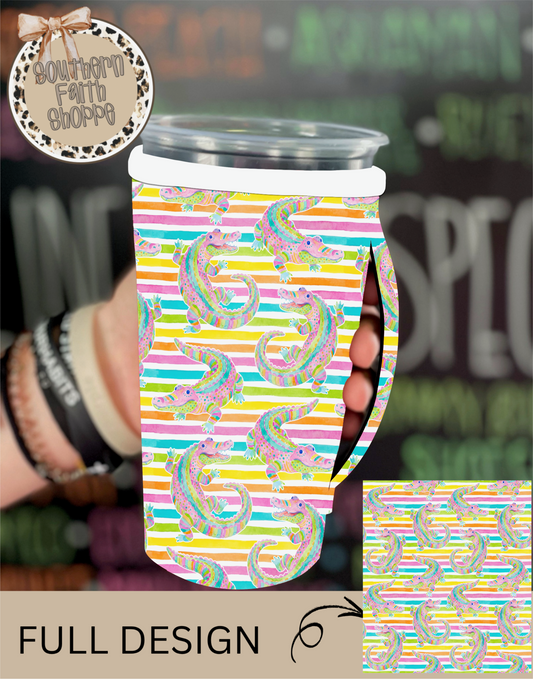 RAINBOW GATORS  | TEA KOOZIE