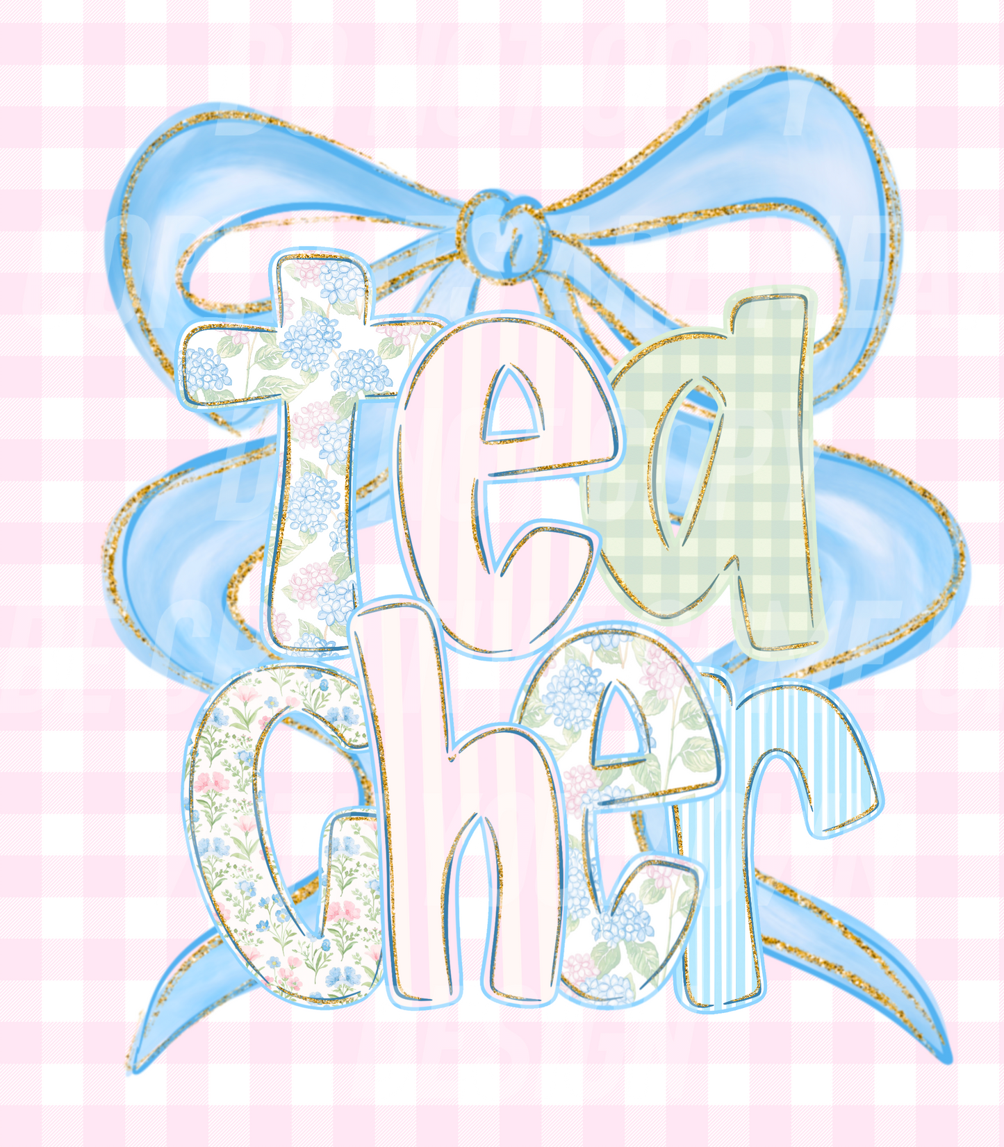 Gingham Teacher (Tea Cup Sized)