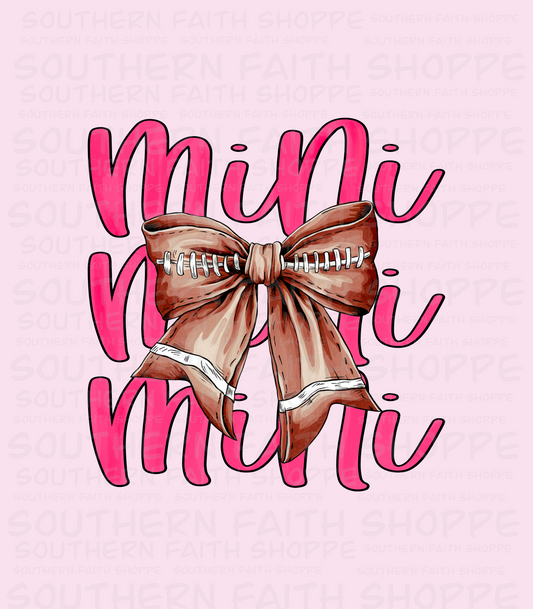 Mini football bow (kiddie Cup Sized)