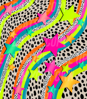 Rainbow w/ Neon Stars  (Shake Cup Sized)