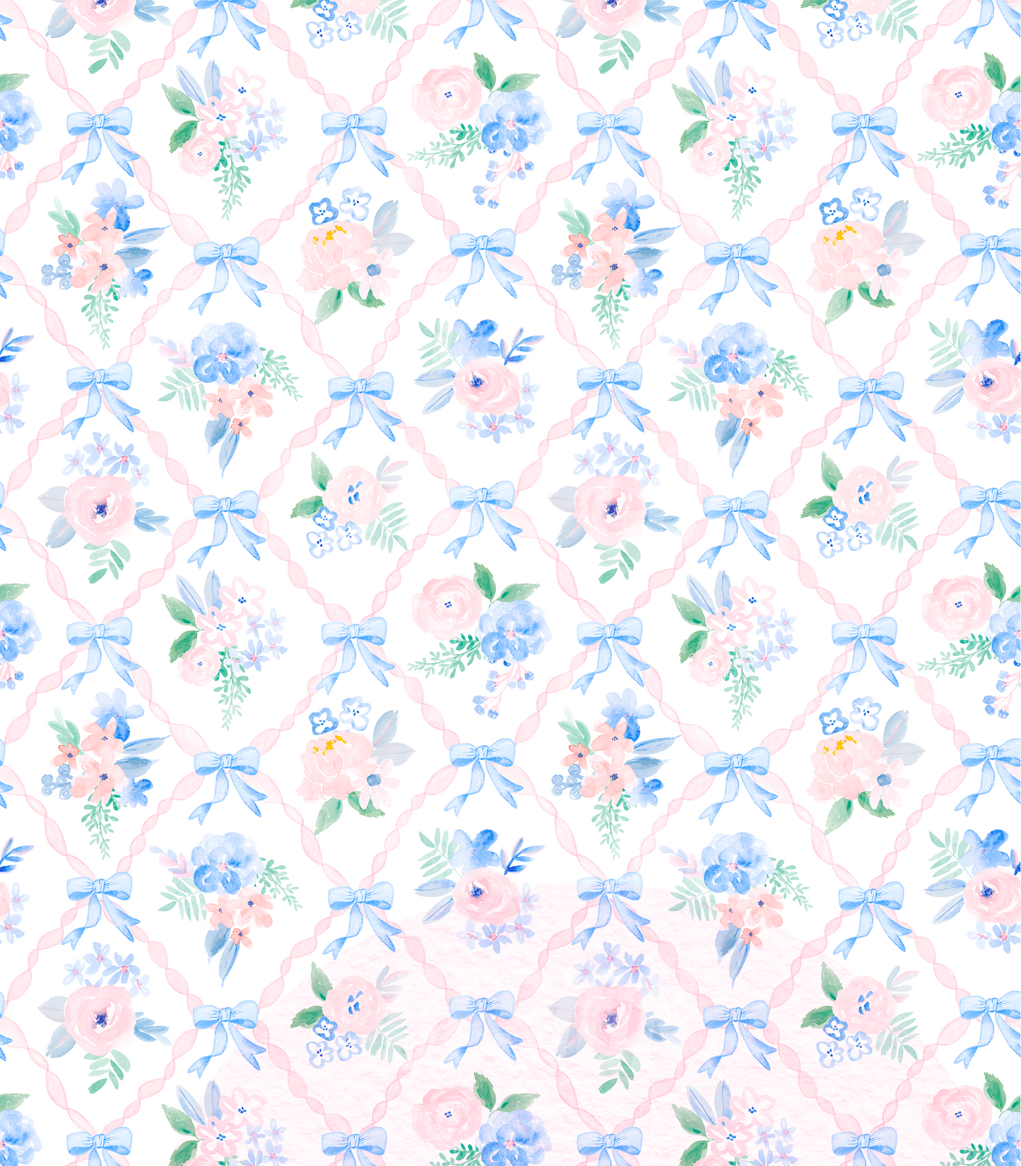 Preppy Floral Ribbon (Tea Cup Sized)