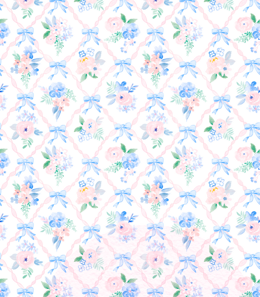 Preppy Floral Ribbon (Tea Cup Sized)