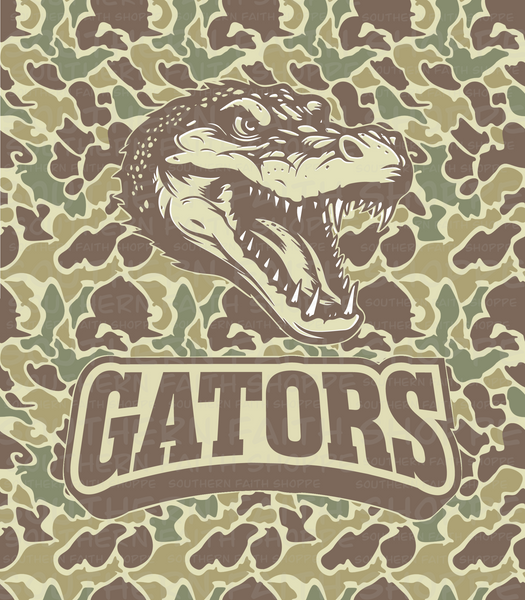 Camo Gators (Tea Cup Sized)