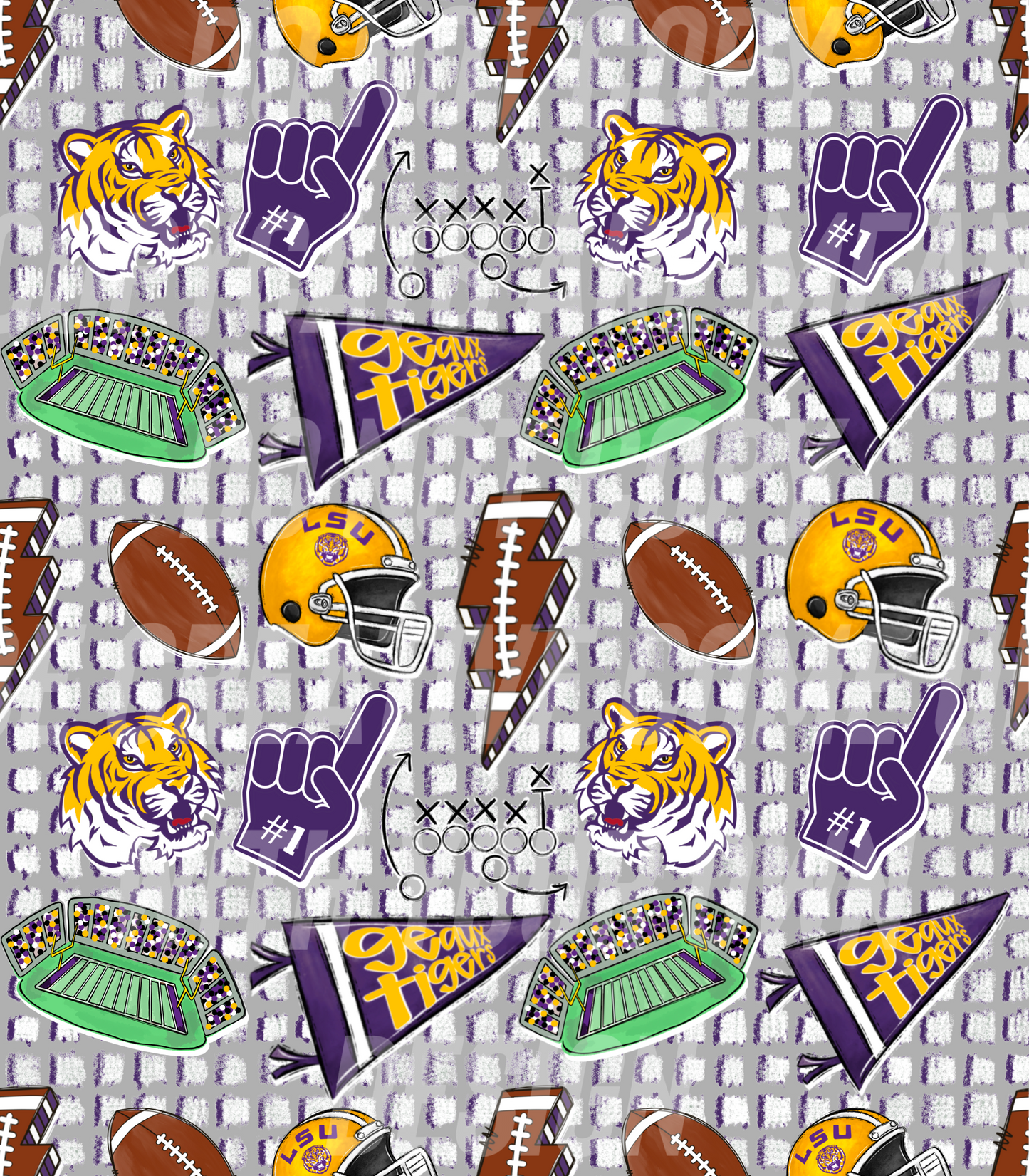 Louisiana Tigers (Tea Cup Sized)