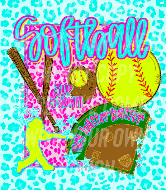 Neon Softball (Tea Cup Sized