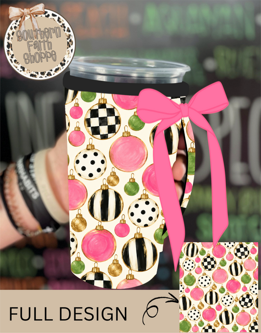 ORNAMENT OBSESSION | 32oz RIBBON KOOZIE