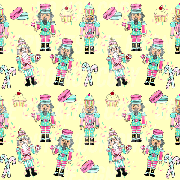 Yellow Candy Land Nutcrackers (Tea Cup Sized)