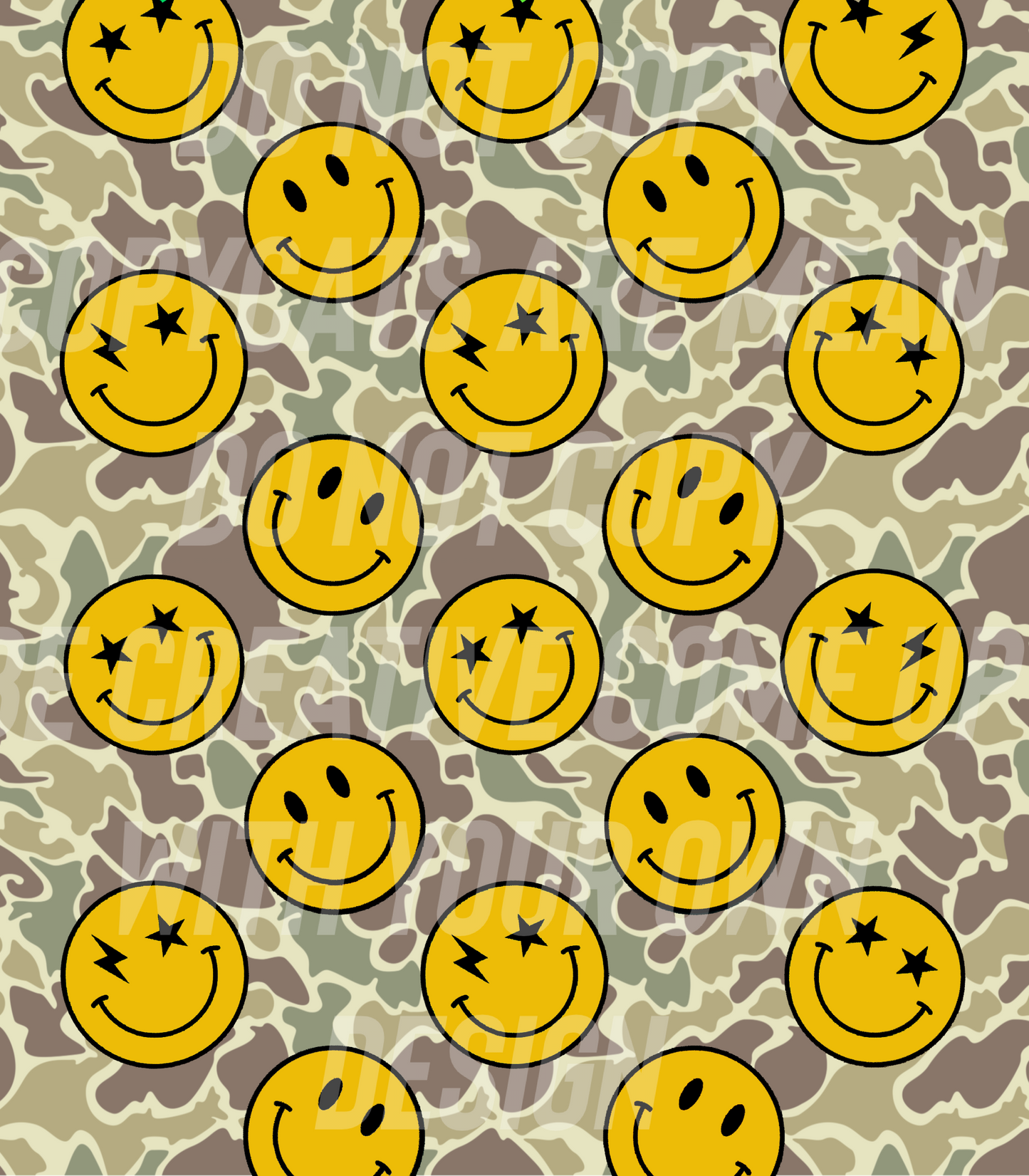 Yellow camo smiles (Shake Cup Sized)