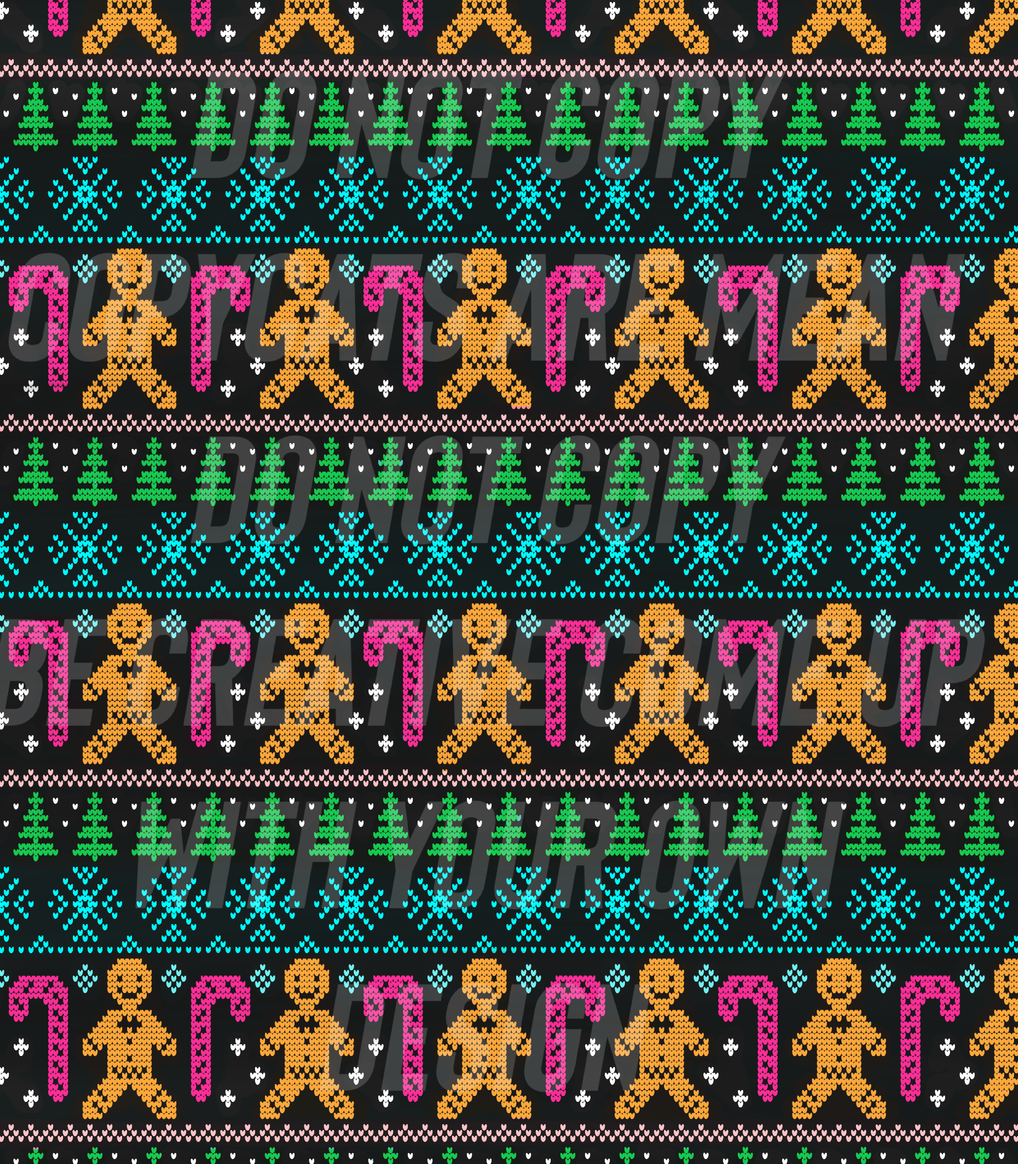 Ginger bread Chrismas sweater (Tea Cup Sized) – Southern Faith Shoppe