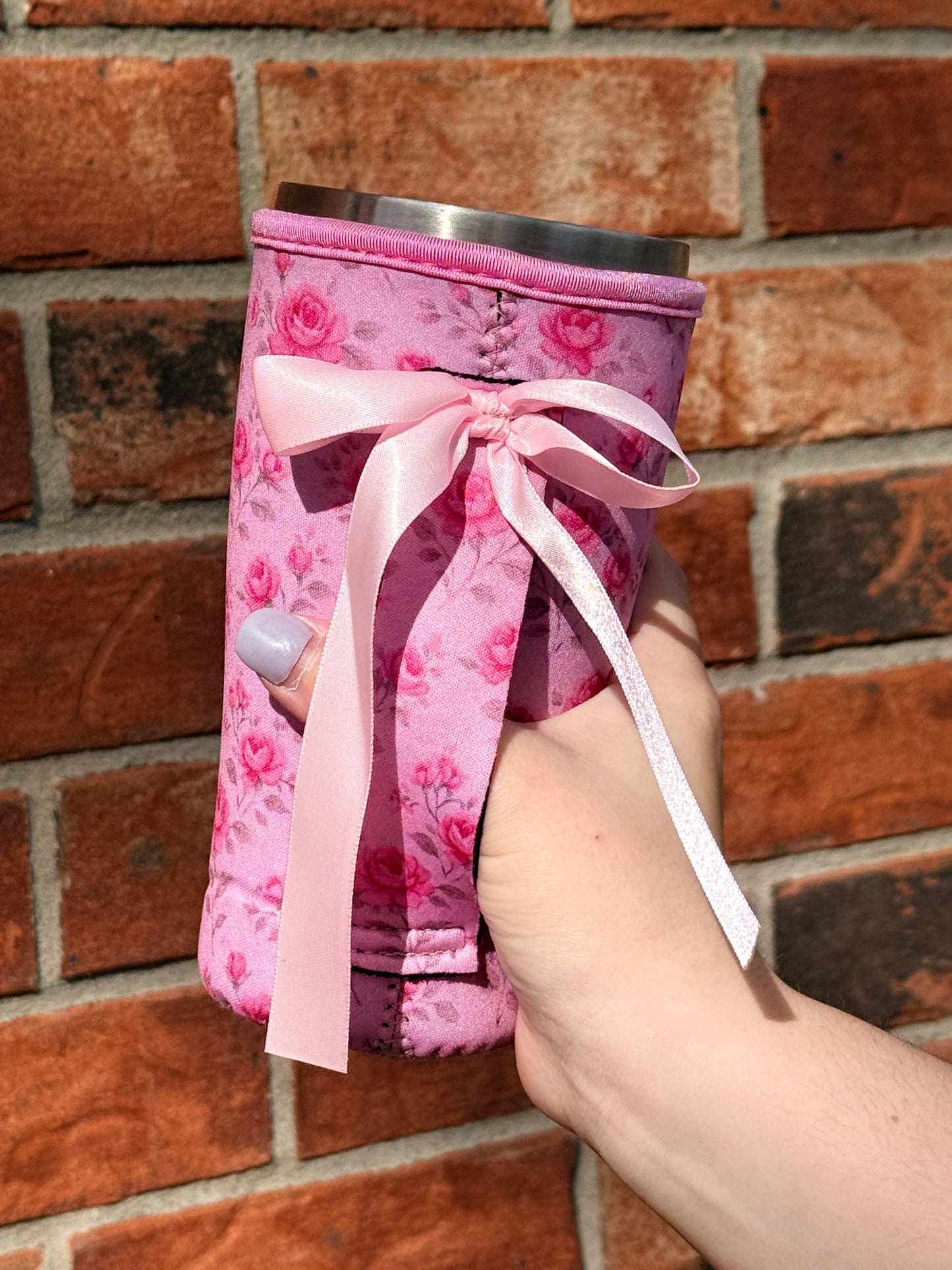 Pretty in Pink | RIBBON TEA KOOZIE