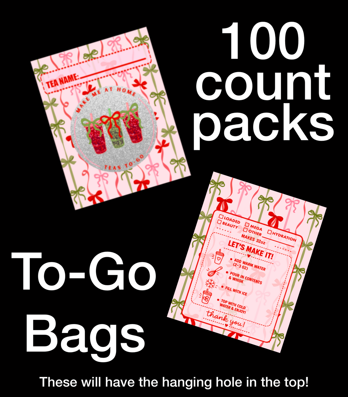 TO-GO | BAGS ( you can’t add logo )