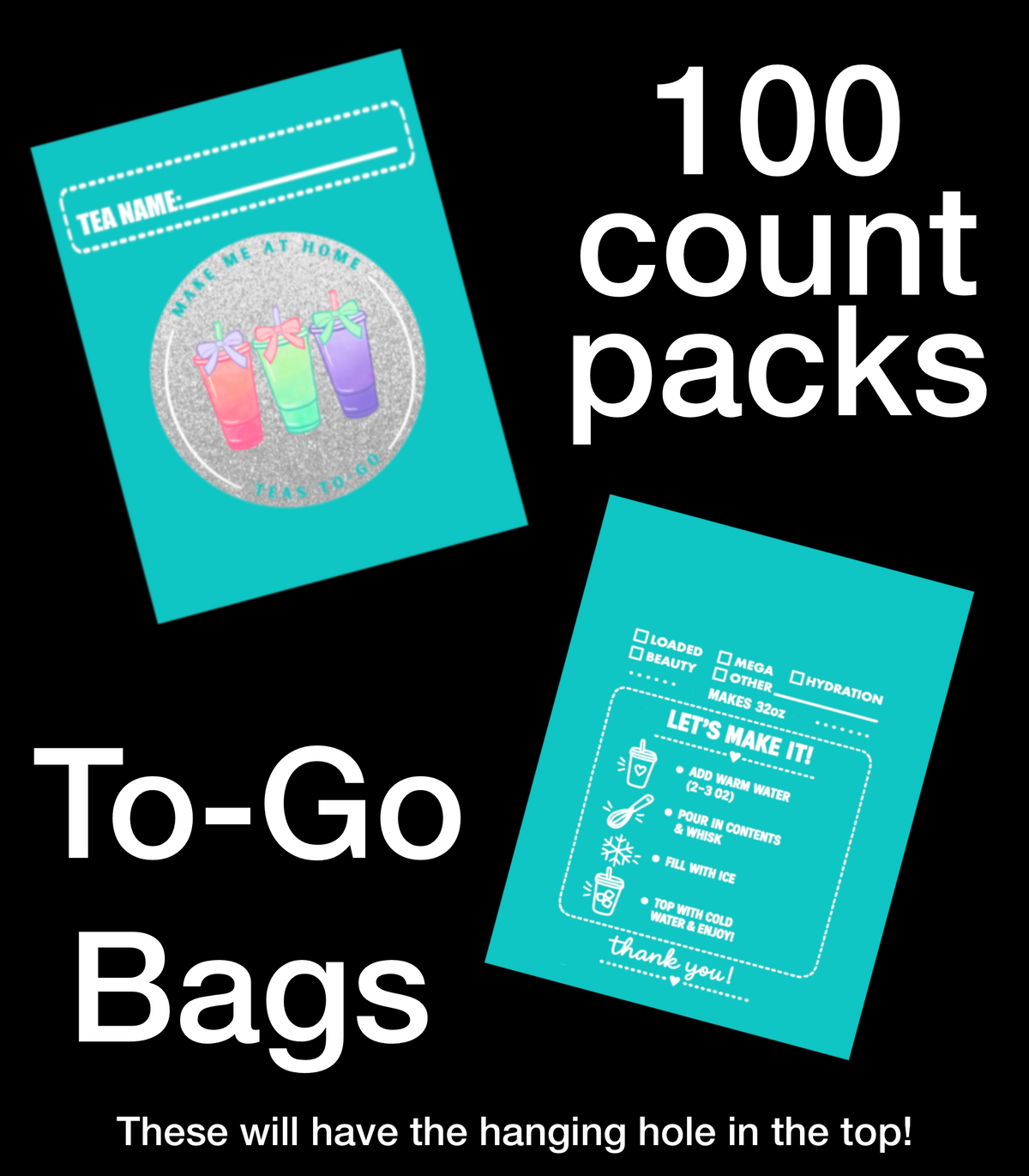 TO-GO | BAGS ( you can’t add logo )