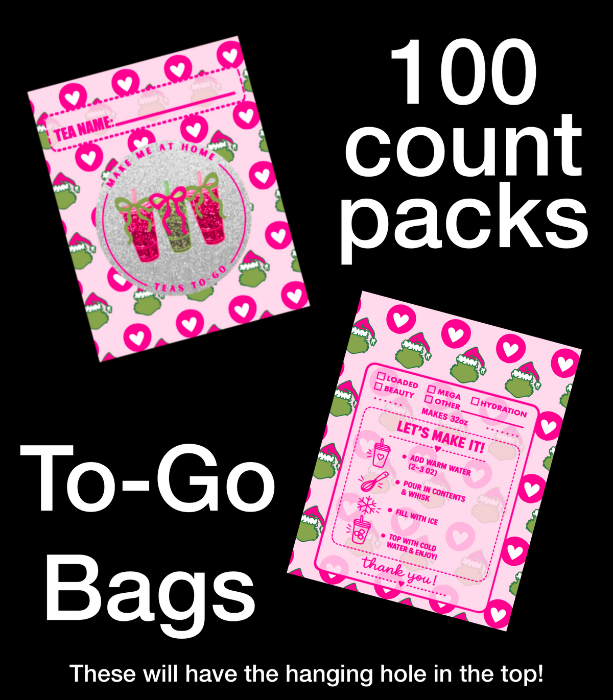 TO-GO | BAGS ( you can’t add logo )