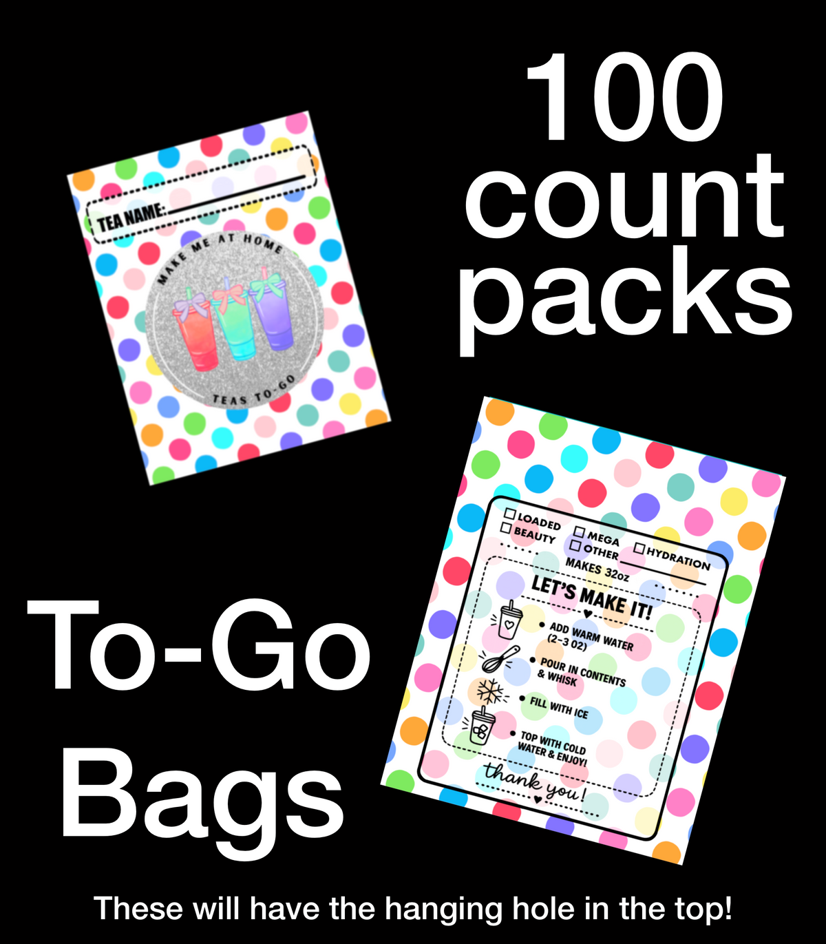 TO-GO | BAGS ( you can’t add logo )
