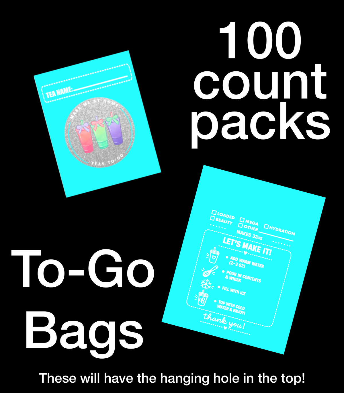 TO-GO | BAGS ( you can’t add logo )