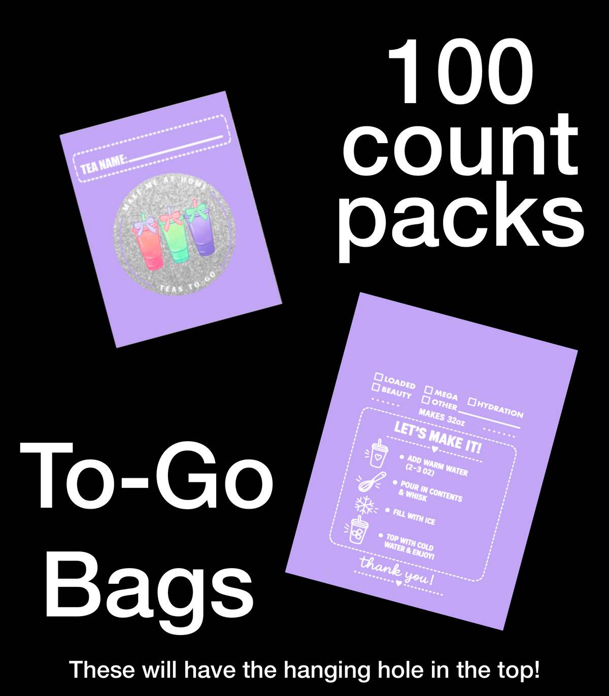 TO-GO | BAGS ( you can’t add logo )