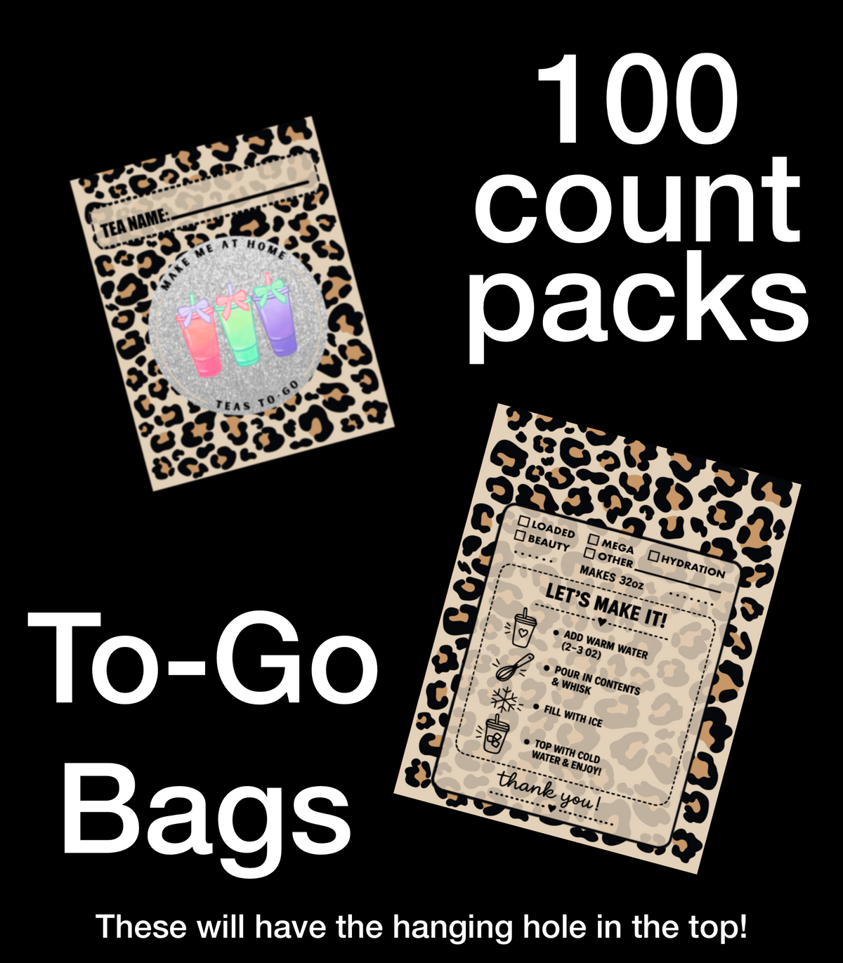 TO-GO | BAGS ( you can’t add logo )