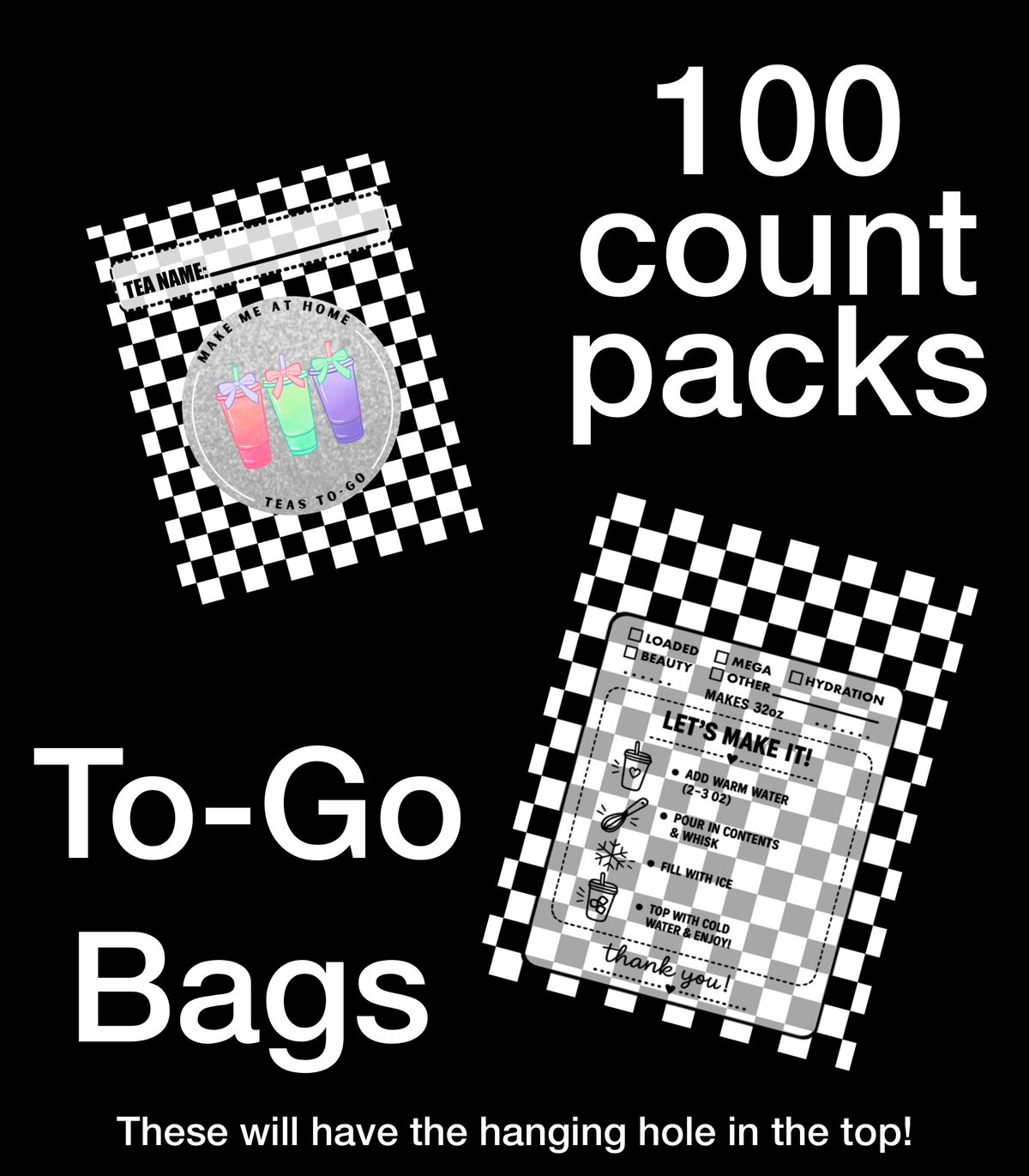 TO-GO | BAGS ( you can’t add logo )