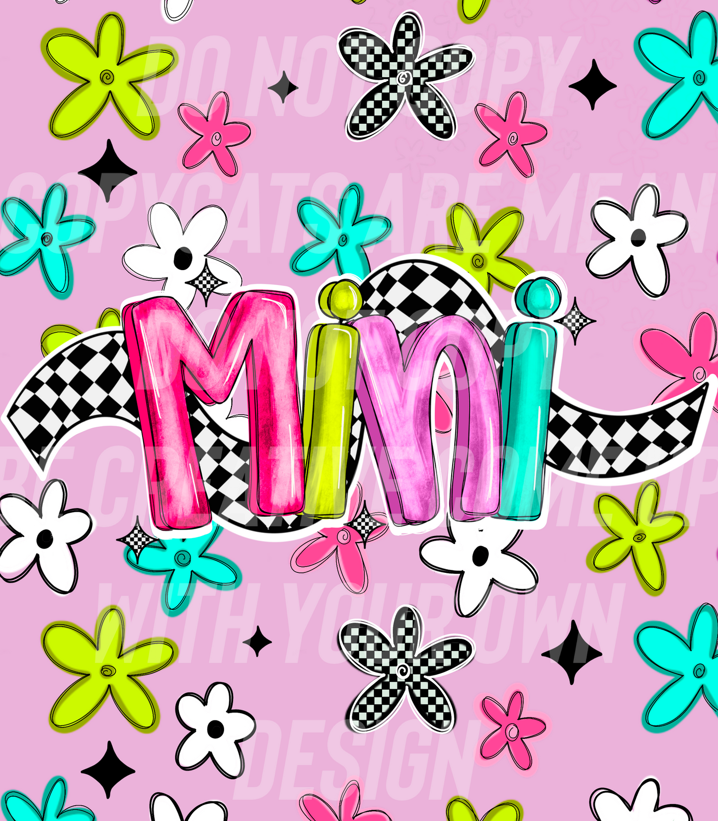 Mini funky flowers  (Shake Cup Sized)