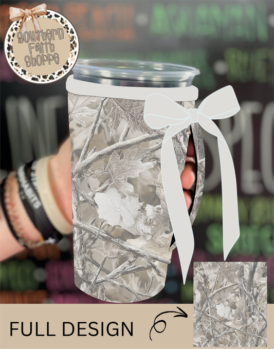 WINTER CAMO | RIBBON KOOZIE