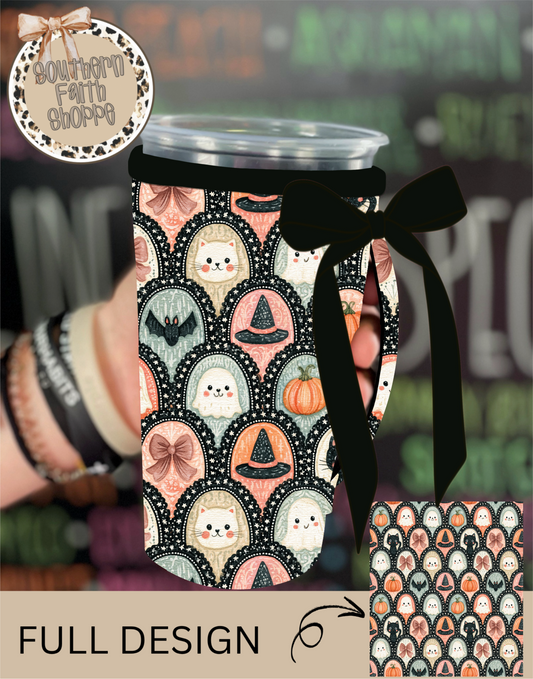 VINTAGE HALLOWEEN | RIBBON KOOZIE