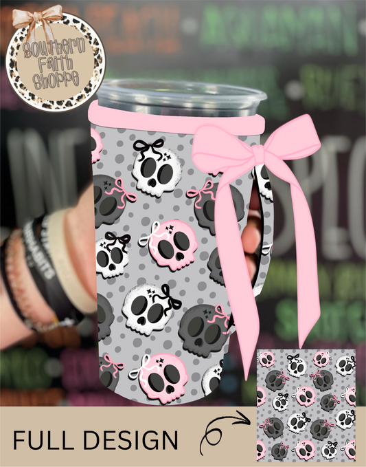 BOWS AND BONES | RIBBON KOOZIE