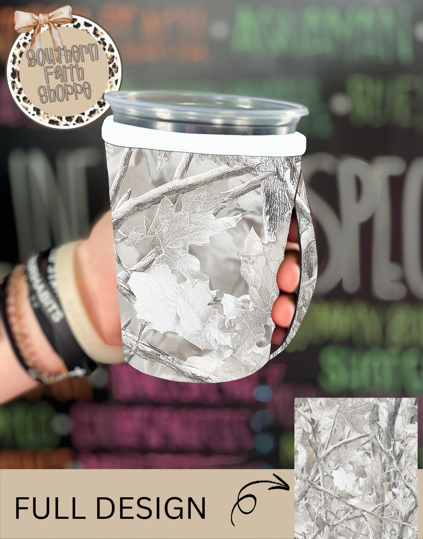 WINTER CAMO | (12-16oz) KOOZIE