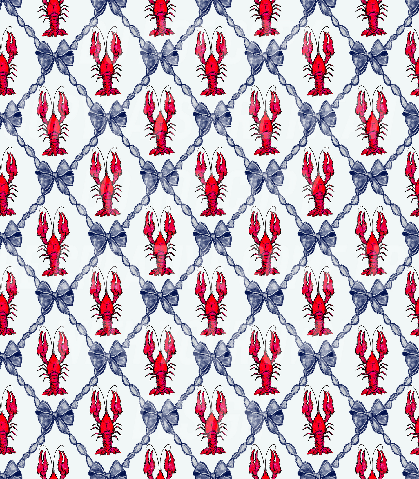 Red and Blue crawfish (Tea Cup Sized)
