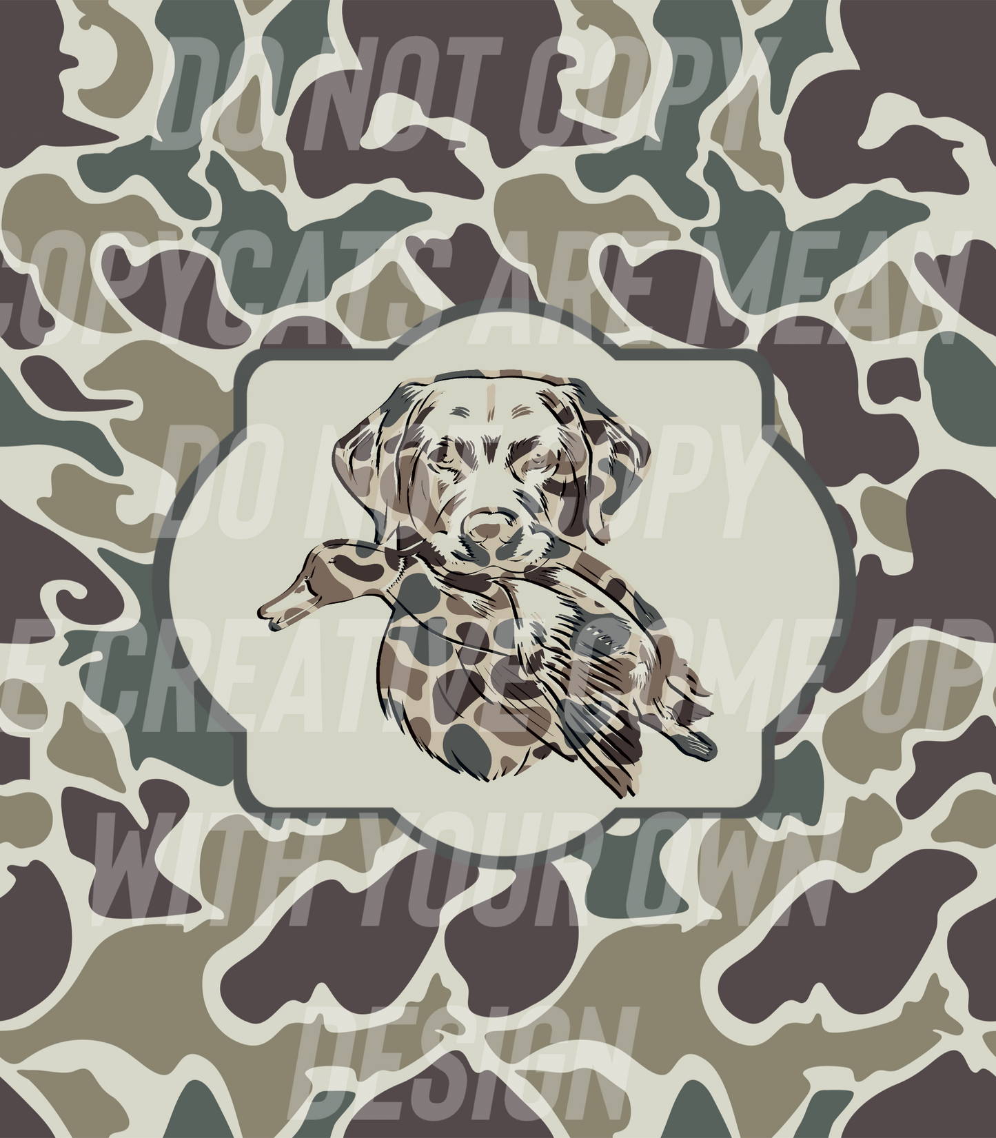 Old school camo lab (Tea Cup Sized)