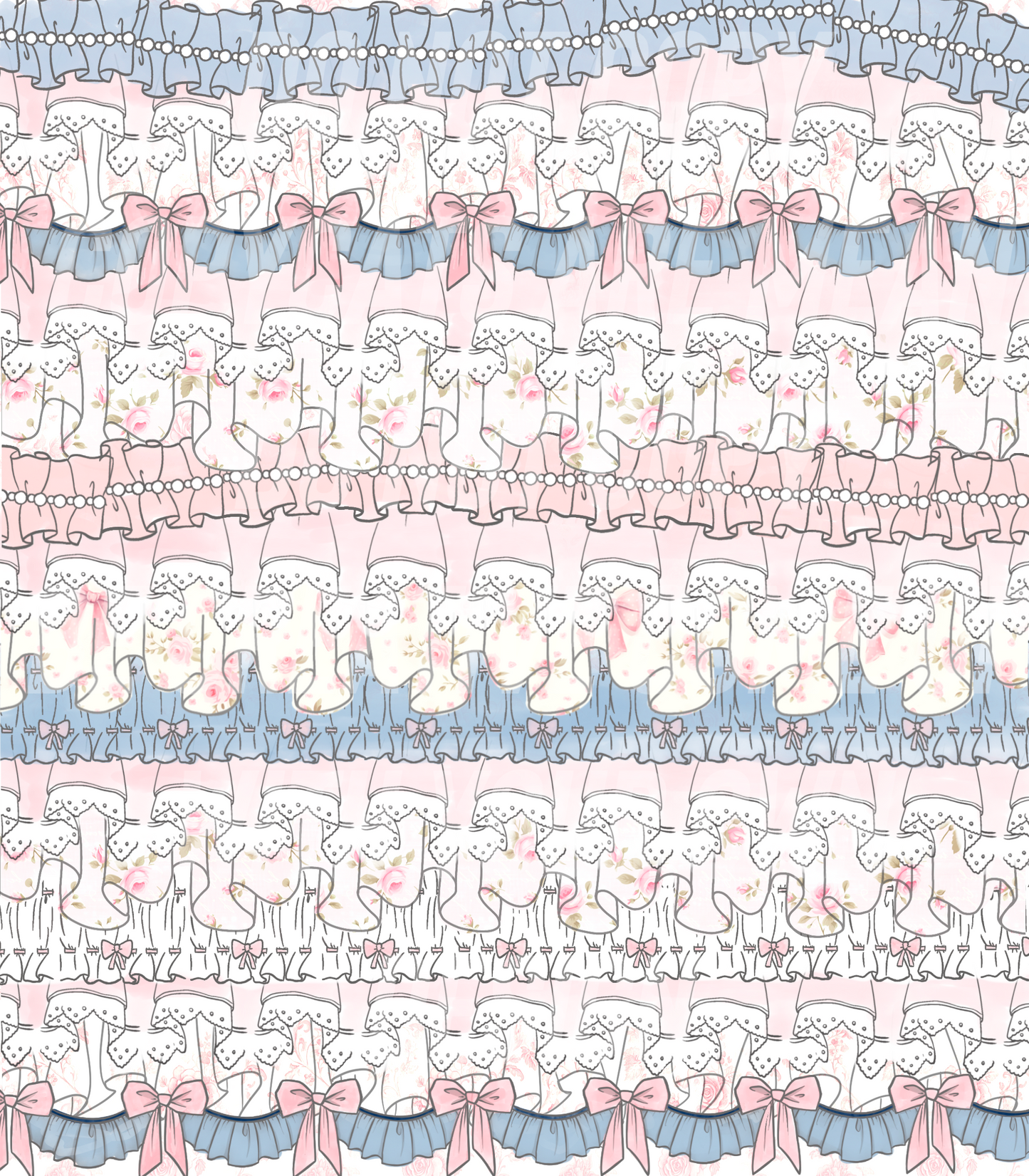 Fancy Ruffles (Tea Cup Sized)