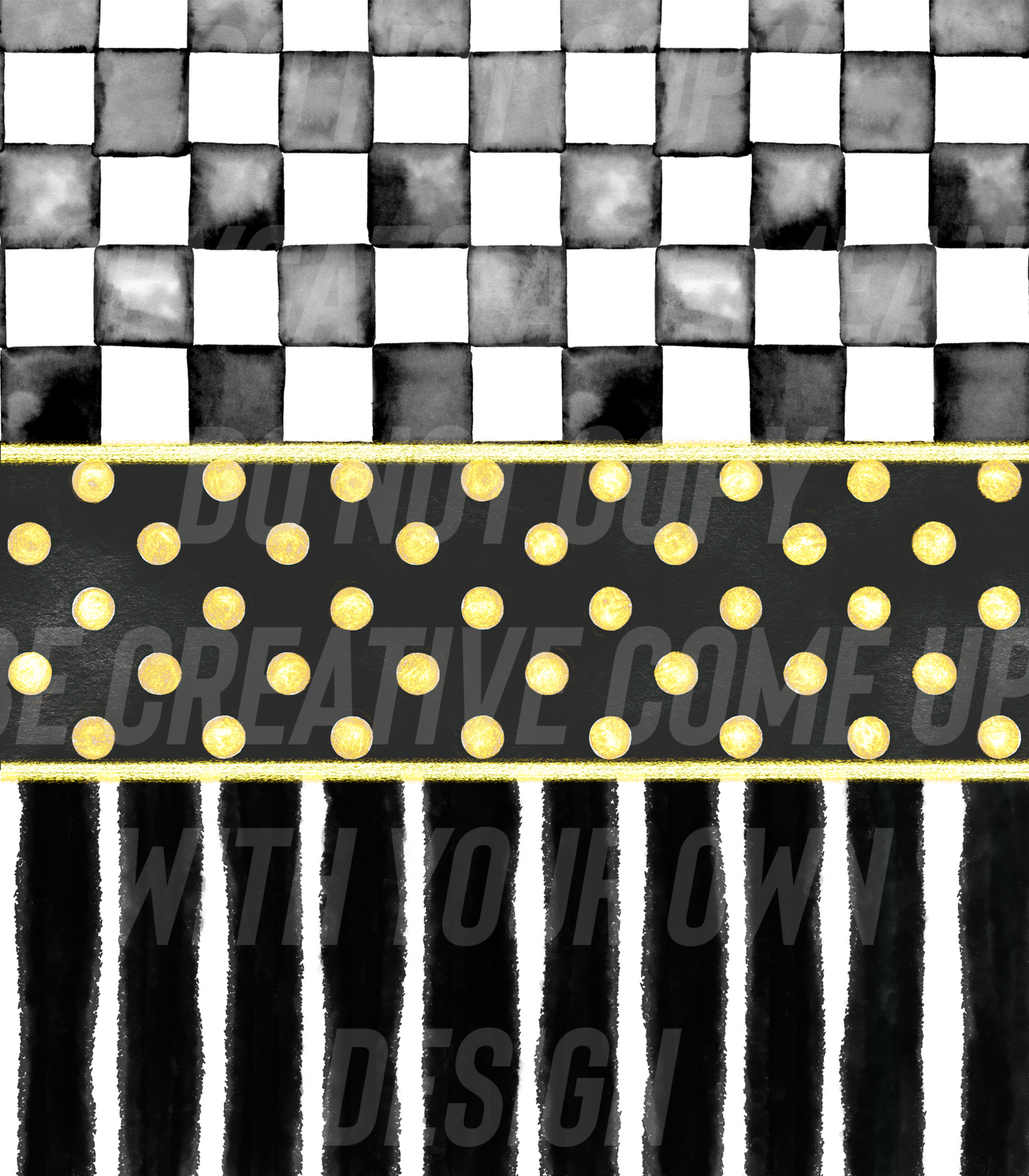 Checkers and stripes (Tea Cup Sized)