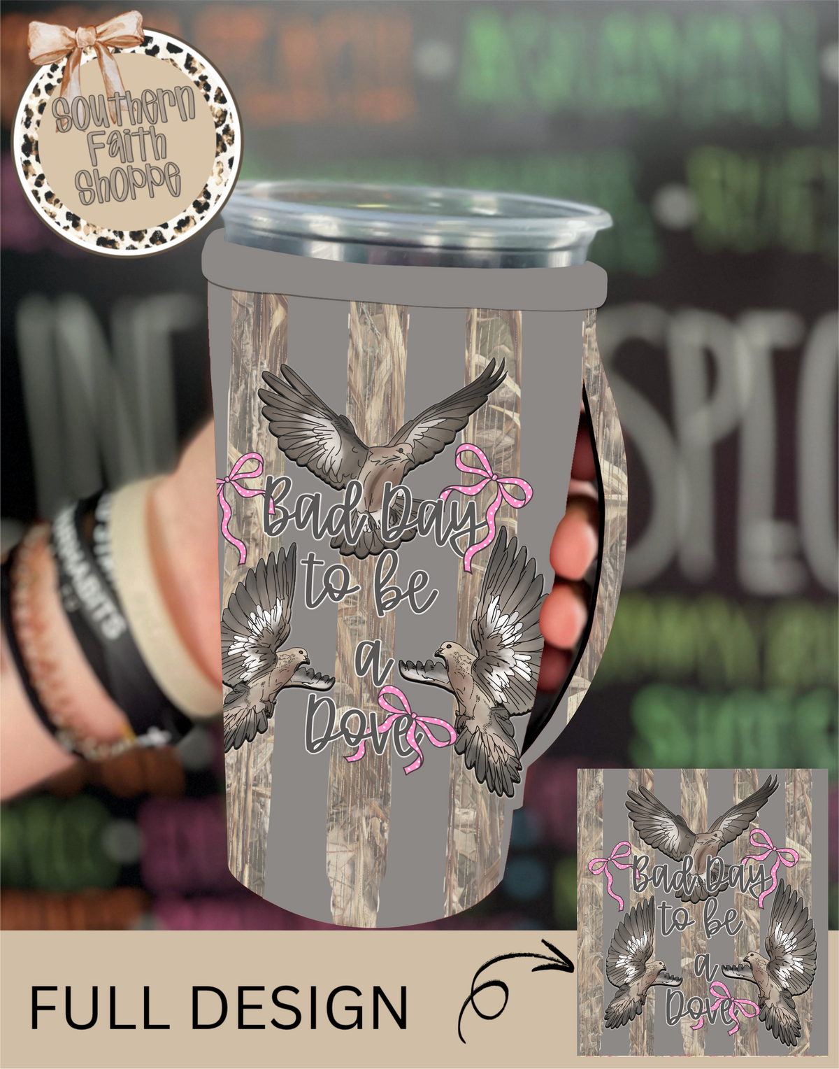 BAD DAY TO BE A DOVE | 32oz KOOZIE