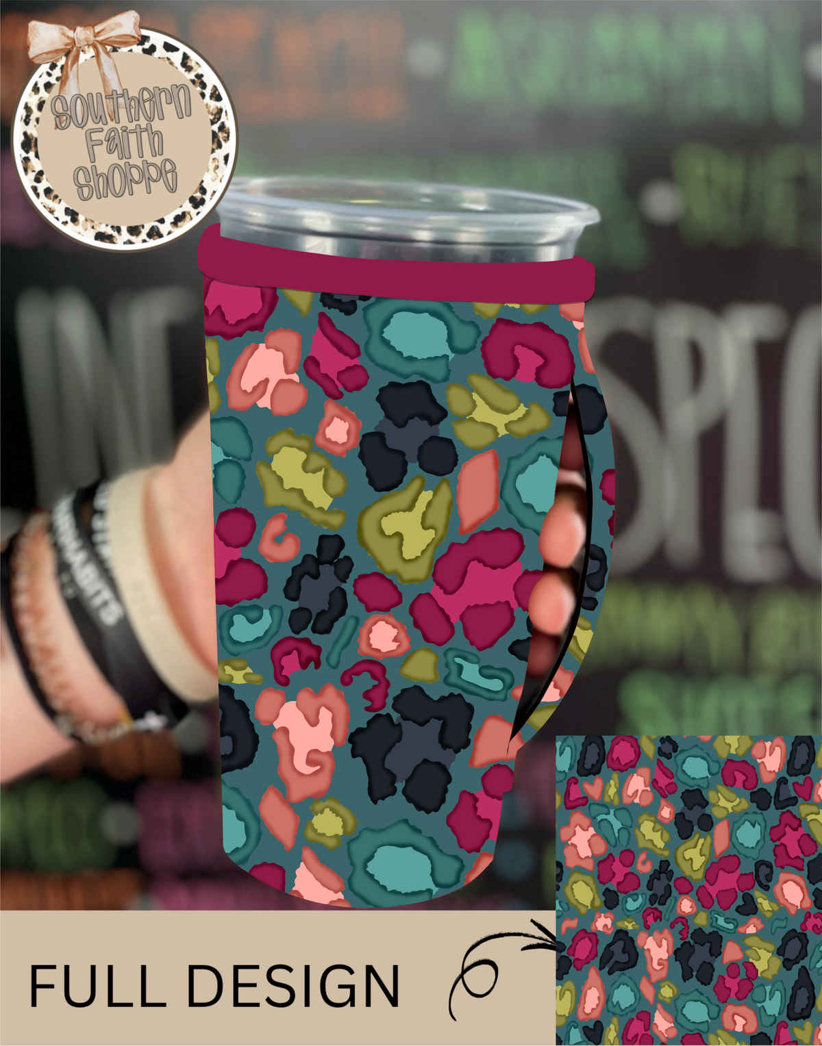 FALLING FOR LEOPARD | 32oz KOOZIE