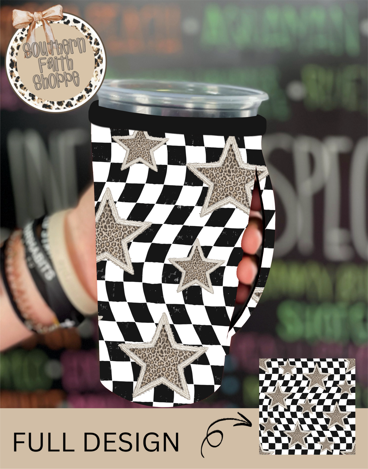 LEOPARD STARS | 32oz KOOZIE