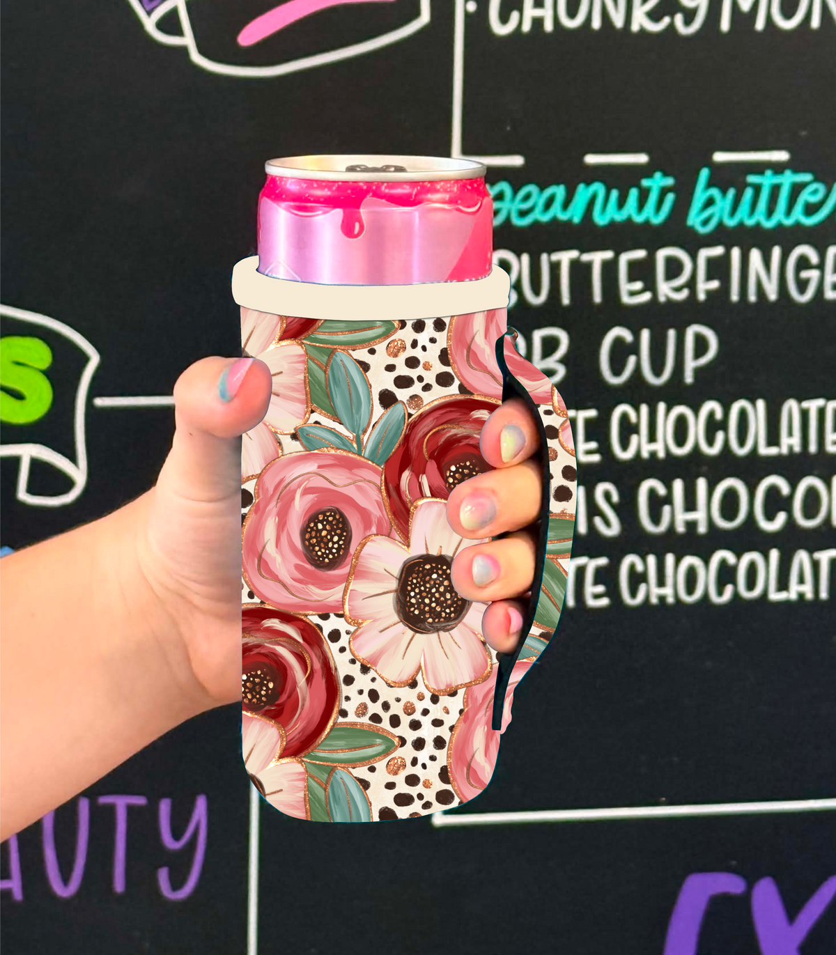 WILDFLOWER BLUSH | SLIM CAN KOOZIE