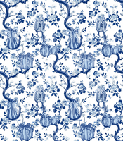 Chinoiserie Pumpkins W/Bows (Tea Cup Sized)